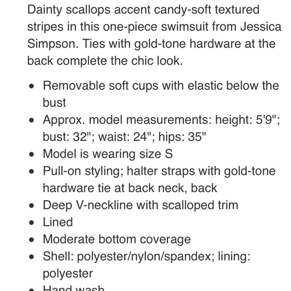 🚫SOLD🚫Jessica Simpson Cotton Candy scalloped - Picture 5 of 5